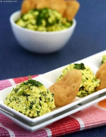 Herb Paneer With Papadis Recipe