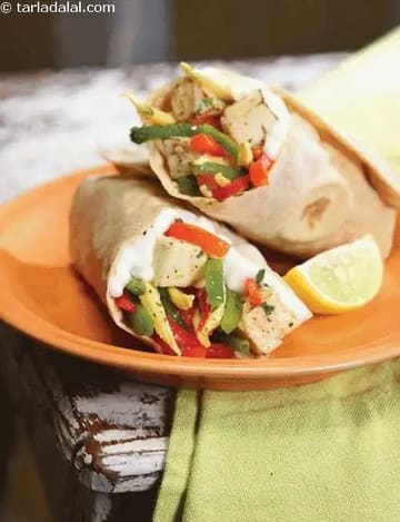 Honeyed Tofu And Pepper Roll ( Wraps And Rolls) Recipe