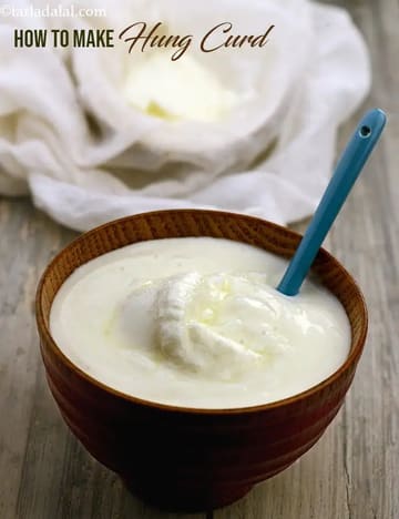 Hung Curd Recipe (Hung Yoghurt)