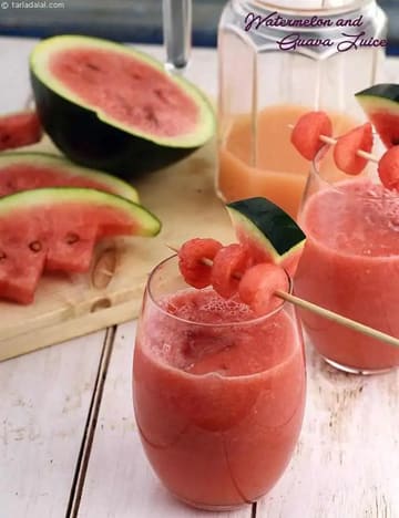 Watermelon And Guava Juice Recipe