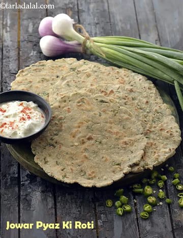 Jowar Pyaz Ki Roti ( Healthy Breakfast) Recipe