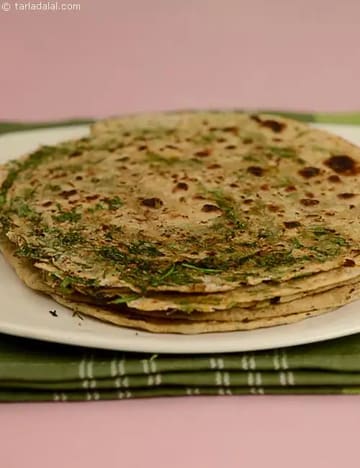 Lachha Soya Paratha Recipe (Low Cholesterol Foods)