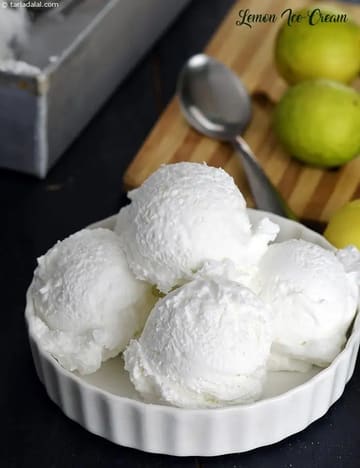 Lemon Ice- Cream Recipe (Vegetarian Recipes)