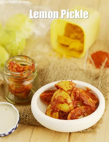 Spicy Lemon Pickle Recipe (Nimbu Ka Achar)