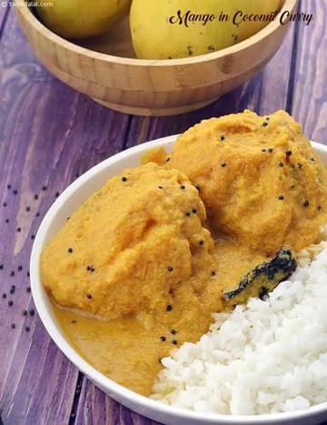 Mango Sasav Recipe (Mango In Coconut Curry)