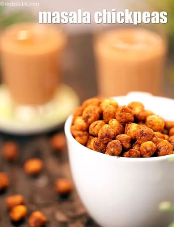 Masala Chickpeas Recipe (Roasted Masala Chickpeas)