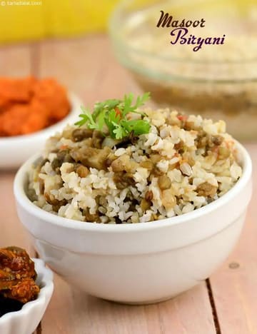 Masoor Biryani ( Zero Oil Dal-Chawal ) Recipe