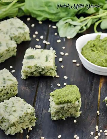 Palak Methi Dhokla