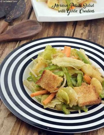 Mexican Potato Salad With Garlic Croutons Recipe