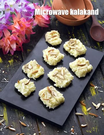 Microwave Kalakand Recipe (Kalakand In 5 Minutes)