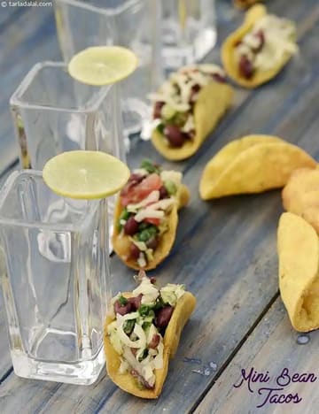 Mini Bean Tacos ( Tiffin Treats) Recipe