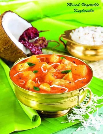 Mixed Vegetable Kuzhambu Recipe (South Indian Curry)
