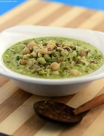 Mixed Sprouts In Coconut Gravy Recipe