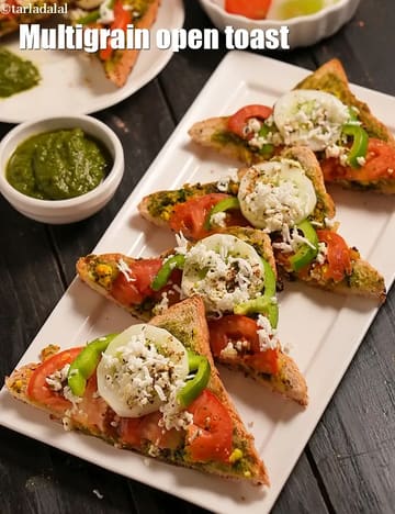 Multigrain Open Toast Recipe