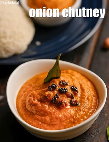 Onion Chutney Recipe (Quick South Indian Onion Chutney)