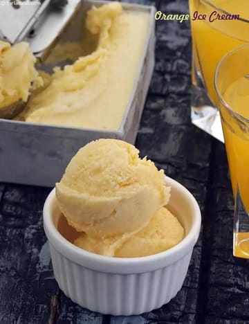 Orange Ice Cream Recipe