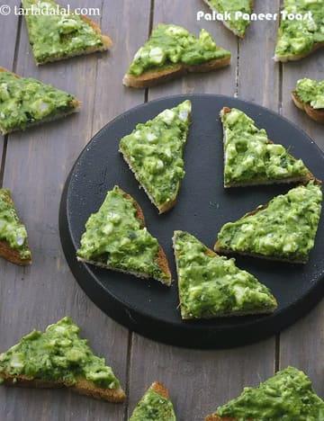 Palak Paneer Toast Recipe