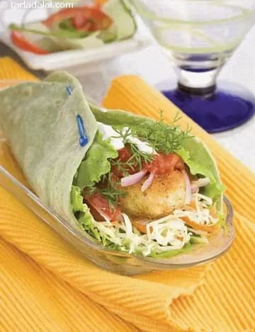 Paneer Tikki Salsa Wrap Recipe (Indian Wrap)