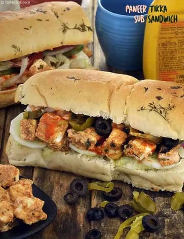 Paneer Tikka Sub Sandwich