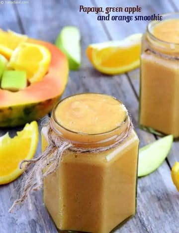 Papaya Green Apple Smoothie Recipe