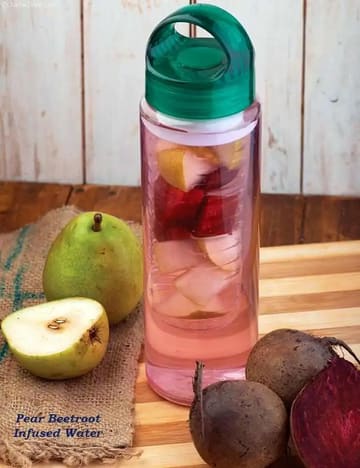Pear Beetroot Infused Water Recipe