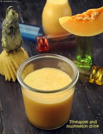 Pineapple And Muskmelon Drink Recipe