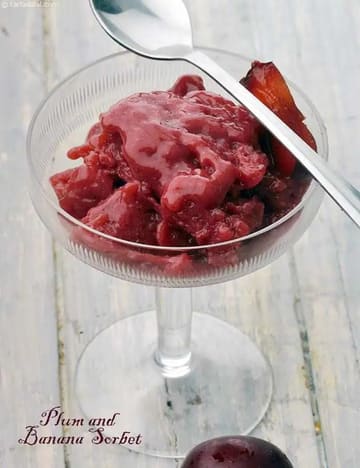 Plum And Banana Sorbet Recipe