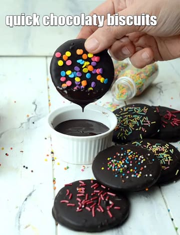 Quick Chocolaty Biscuits Recipe
