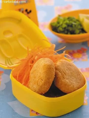Rava Green Peas Tikki (100 Calorie Snacks) Recipe