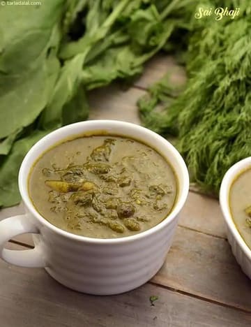 Sai Bhaji Pressure Cooker Recipe (Sindhi Sai Bhaji)