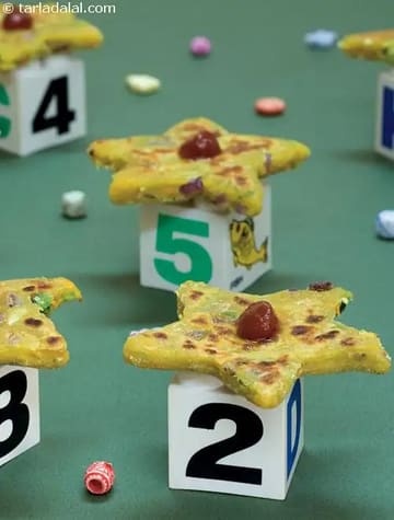 Soya And Veggies Star Paratha Recipe (Finger Foods For Kids)