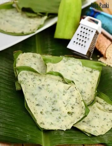 Soya Panki ( Microwave ) Recipe