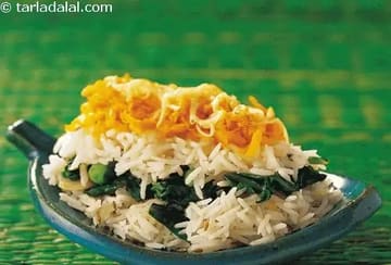 Spinach And Carrot Rice Recipe (Healthy Recipes)