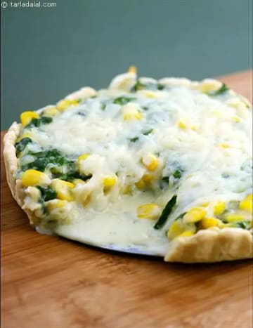 Spinach And Corn Quiche Recipe (Baked Dishes Recipes)