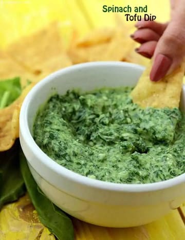 Spinach And Tofu Dip Recipe