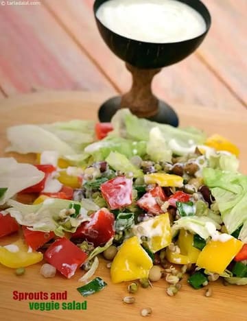 Sprouts And Veggie Salad Recipe