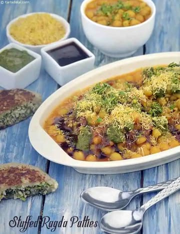 Stuffed Ragda Patties Recipe