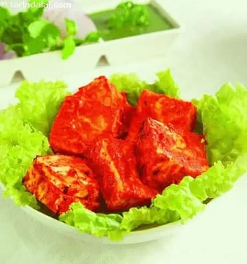Tandoori Paneer Tikka ( Kebabs And Tikkis ) Recipe