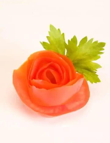 Tomato Rose ( Fruit And Vegetable Carvings) Recipe