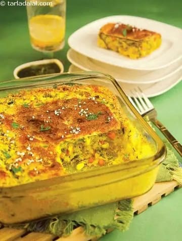 Veg Corn Bake (100 Calorie Snacks) Recipe