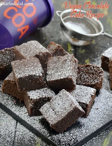 Vegan Chocolate Cake Recipe, Eggless and Dairy Free