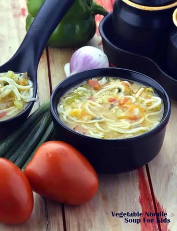 Vegetable Noodle Soup For Kids Recipe