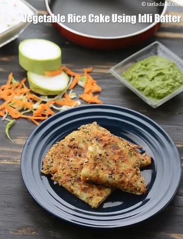 Vegetable Rice Cake Using Idli Batter Recipe