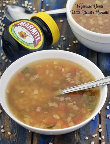 Vegetable Broth With Yeast Marmite Recipe (Vitamin Broth)