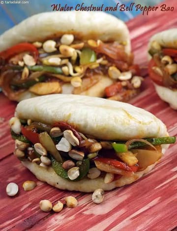 Water Chestnut And Bell Pepper Bao Recipe