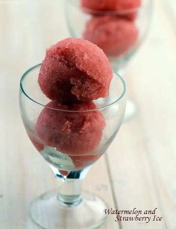 Watermelon And Strawberry Ice Recipe