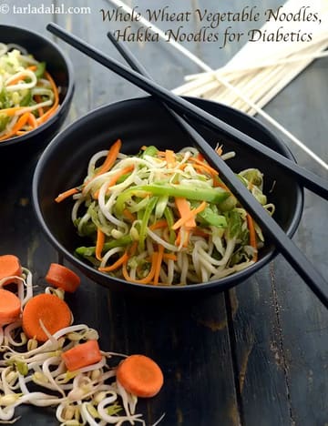 Hakka Noodles Recipe (Diabetic Friendly)