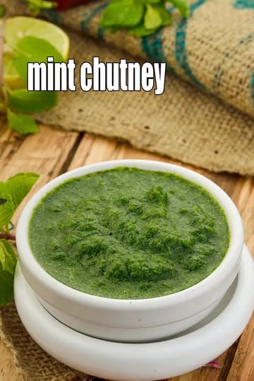 Mint Chutney Recipe (Pudina Chutney)