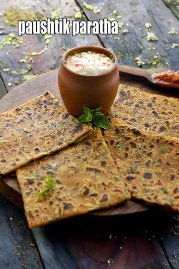 Pudina Paratha Recipe (Healthy Mint Paratha)