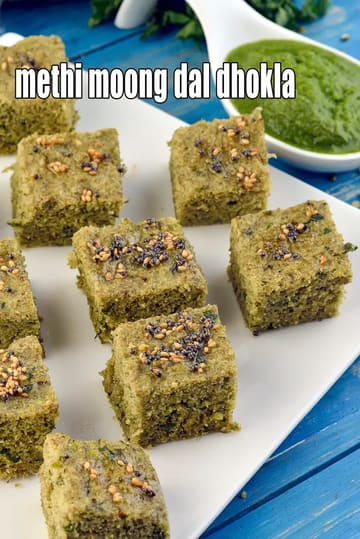 Methi Moong Dal Dhokla Recipe